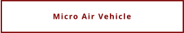 Micro Air Vehicle